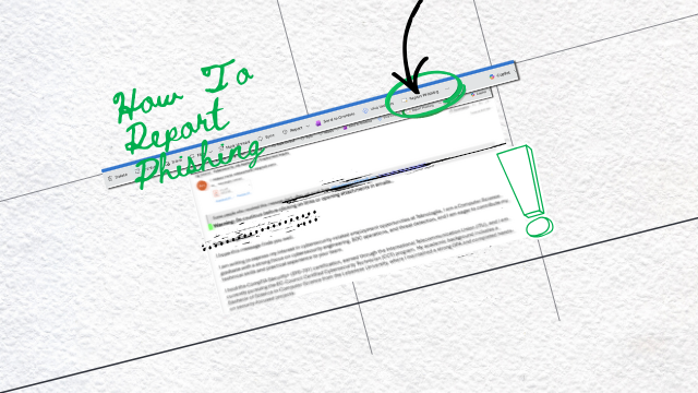 How to report phishing email