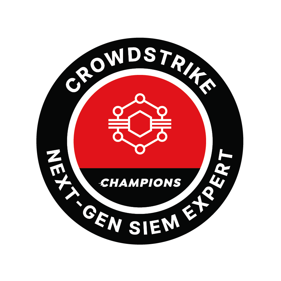 شارة CrowdStrike Champions Next-Gen SIEM Expert